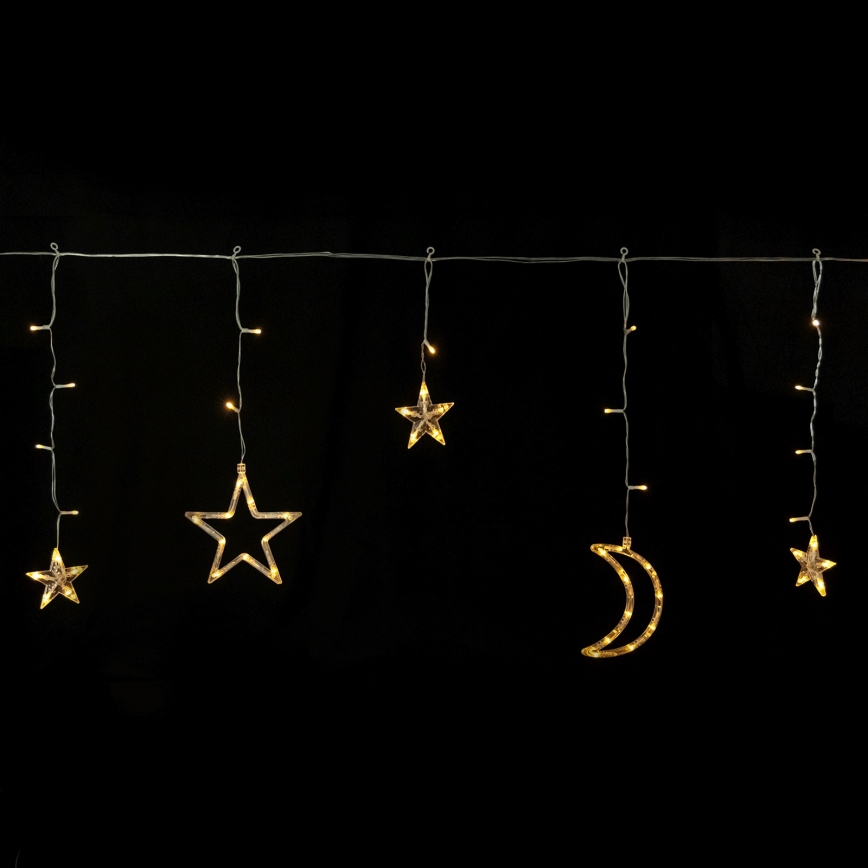 Aigostar - LED saulės girlianda 120xLED/8 režimų 3x0,6m 500 mAh IP65 šilta balta