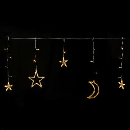 Aigostar - LED saulės energijos kalėdinė girlianda 120xLED/8 funkcijų 3x0,6m 500 mAh IP65 šiltai balta