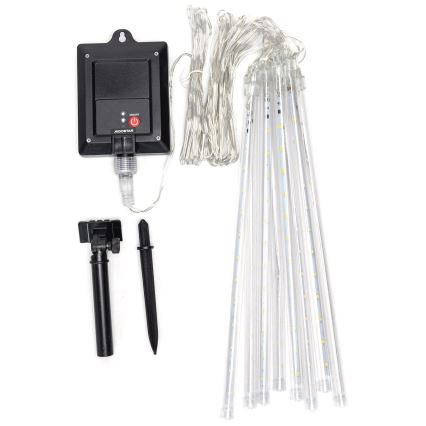 Aigostar - LED saulės kalėdinė girlianda 192xLED/8m IP65 1200 mAh šaltai balta
