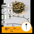 Aigostar - LED saulės kalėdinė girlianda 200xLED/8 funkcijų 22m IP65 šilta balta 800mAh