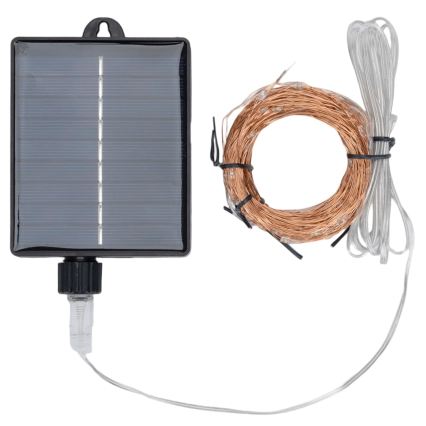 Aigostar - LED saulės kalėdinė girlianda 300 LED/8 funkcijų 32 m IP65 šilta balta 1200 mAh