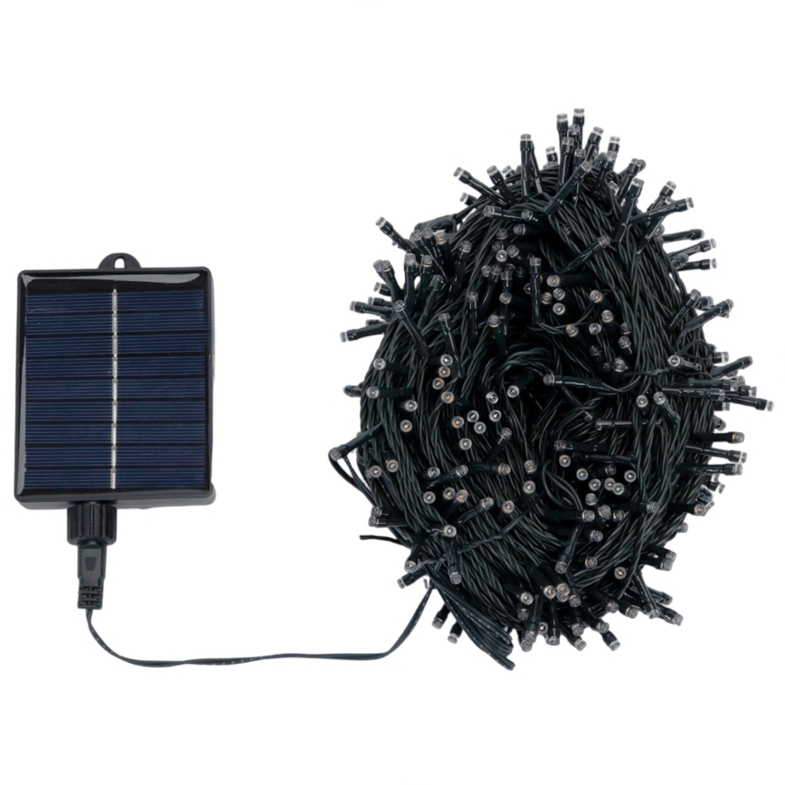 Aigostar - LED Saulės kalėdinė girlianda 500xLED/8 funkcijų 52m IP65 daugiaspalvė 1200 mAh