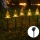 Aigostar - LED Saulės kalėdinė lemputė LED/0,054W/1,2V 1m IP65 šiltai balta