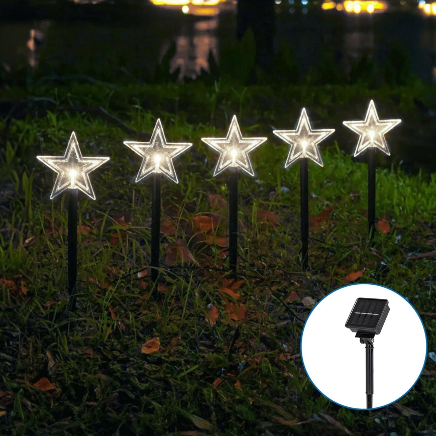 Aigostar - LED Saulės Kalėdos šviestuvas LED/0,054W/1,2V 1m IP65 800 mAh šalta balta