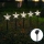Aigostar - LED Saulės Kalėdos šviestuvas LED/0,054W/1,2V 1m IP65 800 mAh šalta balta