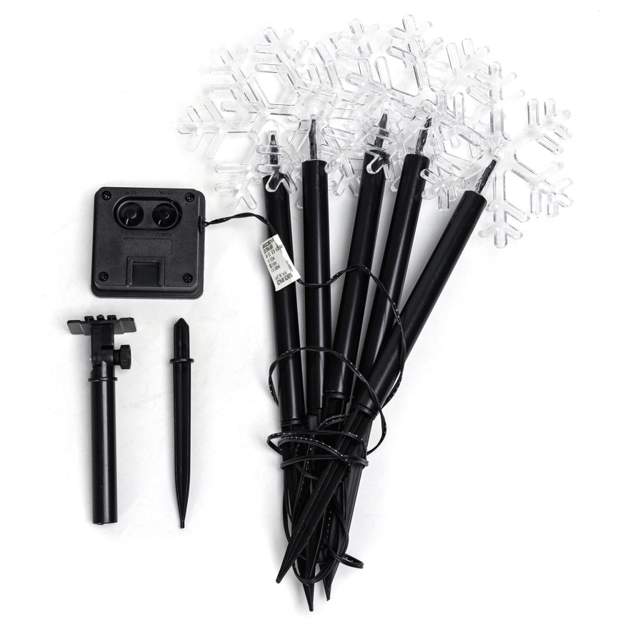 Aigostar - LED Saulės Kalėdos šviestuvas LED/0,054W/1,2V 1m 800 mAh IP65 šalta balta