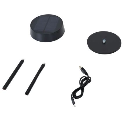 Aigostar - LED saulės lampa LED/2,4W/5V IP44 1800 mAh