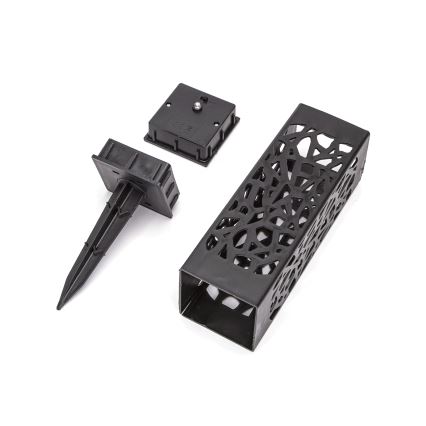 Aigostar - Saulės LED lempa LED/0,006W/1,2V 100 mAh 28,5 cm juoda 3000K IP44