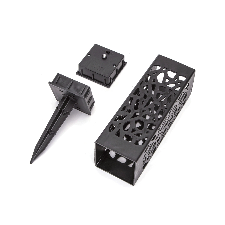 Aigostar - Saulės LED lempa LED/0,006W/1,2V 100 mAh 28,5 cm juoda 3000K IP44