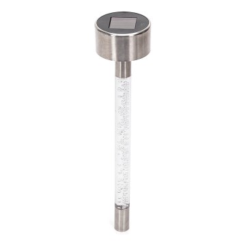 Aigostar - LED Saulės lempa LED/0,006W/1,2V 36,7 cm matinio chromo 2700K 40 mAh IP44