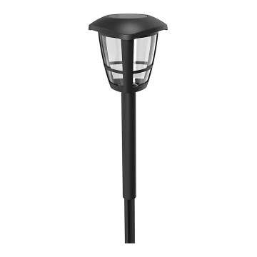Aigostar - LED Saulės lempa LED/0,06W/2V 100 mAh 33,8 cm 6500K IP44 juoda