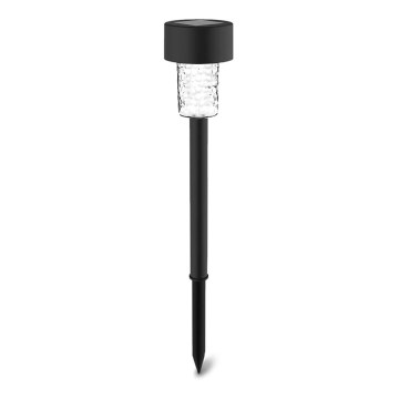 Aigostar - LED Saulės lempa LED/0,06W/2V 32,7 cm 6500K IP44 600 mAh juoda