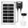 Aigostar - LED saulės liustra su jutikliu LED/35W/12V 3000 mAh 6500K IP65 skersmuo 10 cm + nuotolinis valdymas