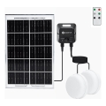 Aigostar - LED saulės lubinis šviestuvas su jutikliu 2xLED/35W/3,7V 6000 mAh IP65 + nuotolinis valdymas