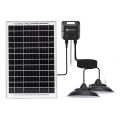 Aigostar - LED saulės pakabinamas šviestuvas su jutikliu 2xLED/35W/12V 6000 mAh 6500K IP65 Ø 15 cm + nuotolinis valdymas