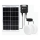 Aigostar - LED saulės šviestuvas 2xLED/35W/12V 6000 mAh 6500K IP65 skersmuo 16,8 cm + nuotolinis valdymas