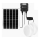 Aigostar - LED saulės šviestuvas 2xLED/70W/12V 12000 mAh 6500K IP65 skersmuo 20,5 cm + nuotolinio valdymo pultas