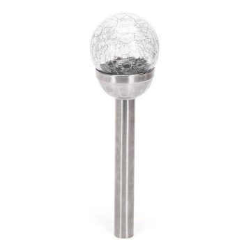 Aigostar - LED saulės šviestuvas LED/2V 6500K IP44 40 mAh sidabrinis