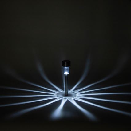 Aigostar - LED saulės šviestuvas LED/2V IP44 40 mAh matinis chromas