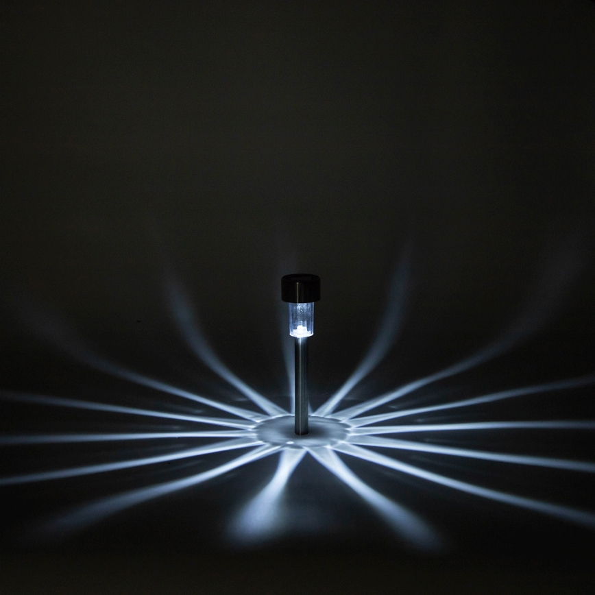 Aigostar - LED saulės šviestuvas LED/2V IP44 40 mAh matinis chromas