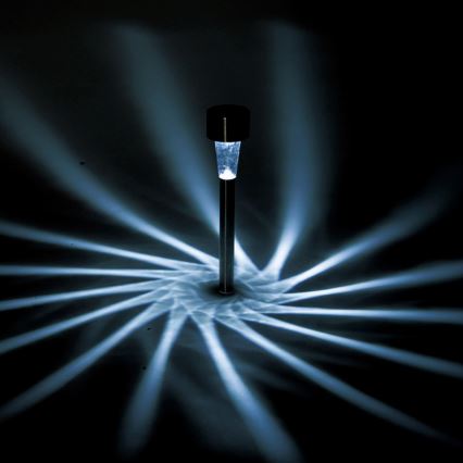 Aigostar - LED saulės šviestuvas LED/2V IP44 40 mAh matinis chromas