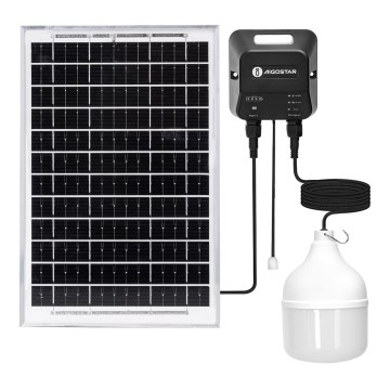 Aigostar - LED saulės šviestuvas LED/70W/12V 6000 mAh 6500K IP65 skersmuo 12 cm + nuotolinis valdymas