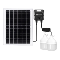 Aigostar - LED saulės šviestuvas su jutikliu 2x LED/70W/12V 12000 mAh 6500K IP65 skersmuo 12 cm + nuotolinis valdymas