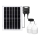 Aigostar - LED saulės šviestuvas su jutikliu 2x LED/70W/12V 12000 mAh 6500K IP65 skersmuo 12 cm + nuotolinis valdymas