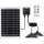 Aigostar - LED saulės šviestuvas su jutikliu, 2× LED / 35 W / 12 V / 6000 mAh / 6500 K / IP65 / Ø 15 cm + nuotolinis valdymas