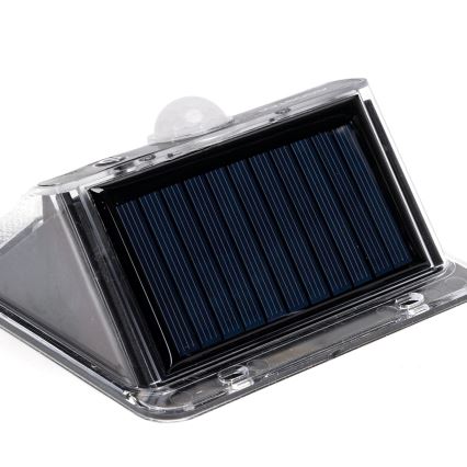 Aigostar - LED saulės šviestuvas su jutikliu LED/3,7V 6500K 1200 mAh IP65 juodas