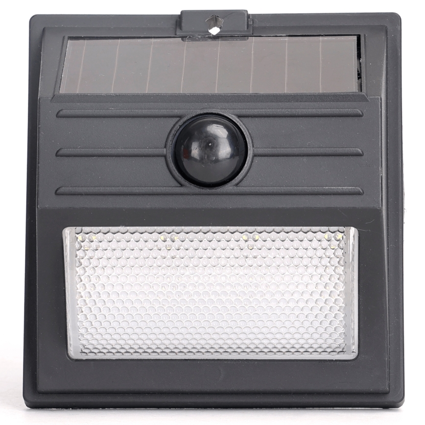 Aigostar - LED Saulės šviestuvas su jutikliu LED/3,7V 6500K 500 mAh IP65 juodas