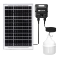 Aigostar - LED saulės šviestuvas su jutikliu LED/70W/12V 6000 mAh 6500K IP65 skersmuo 12 cm + nuotolinis valdymas