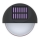 Aigostar - LED sieninis šviestuvas, įkraunamas saulės energija LED/1W/1,2V juoda 200 mAh 2700K IP44