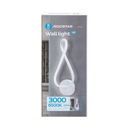 Aigostar - LED sieninis šviestuvas LED/20W/230V 6500K balta