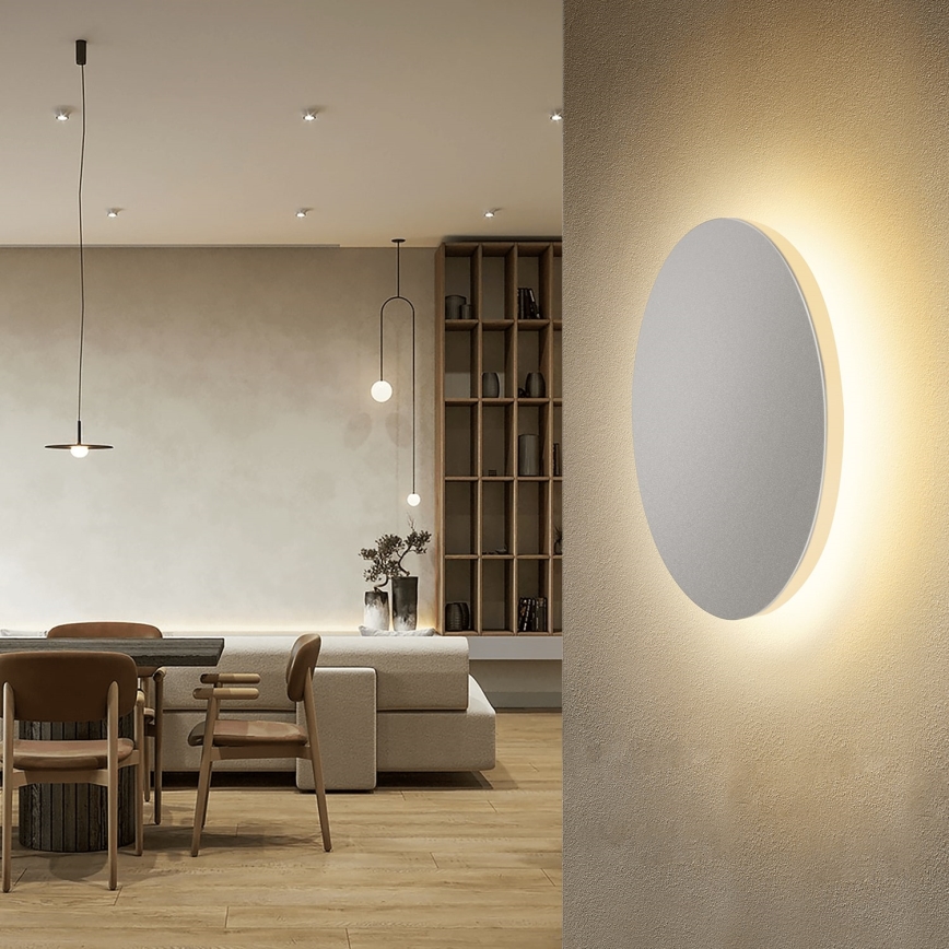 Aigostar - LED sieninis šviestuvas LED/6,5W/230V 3000K 18 cm balta