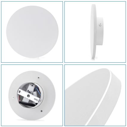 Aigostar - LED sieninis šviestuvas LED/6,5W/230V 3000K 18 cm balta