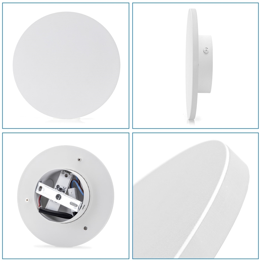 Aigostar - LED sieninis šviestuvas LED/6,5W/230V 3000K 18 cm balta