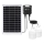 Aigostar - LED sietynas, įkraunamas saulės energija 2xLED/35W/12V 6000 mAh 6500K diametras 10 cm + nuotolinio valdymo pultas