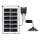 Aigostar - LED sietynas, įkraunamas saulės energija LED/35W/12V 3000 mAh 6500K diametras 15 cm + nuotolinio valdymo pultas