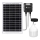 Aigostar - LED sietynas, įkraunamas saulės energija LED/70W/12V 6000 mAh 6500K diametras 12 cm + nuotolinio valdymo pultas