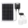 Aigostar - LED sietynas, įkraunamas saulės energija su jutikliu 2xLED/35W/12V 6000 mAh 6500K diametras 10 cm + nuotolinio valdymo pultas