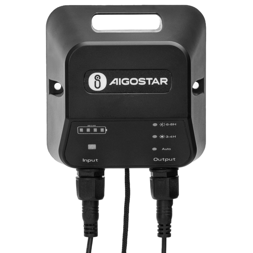 Aigostar - LED sietynas, įkraunamas saulės energija su jutikliu 2xLED/35W/12V 6000 mAh 6500K diametras 15 cm + nuotolinio valdymo pultas