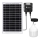 Aigostar - LED sietynas, įkraunamas saulės energija su jutikliu LED/70W/12V 6000 mAh 6500K diametras 12 cm + nuotolinio valdymo pultas