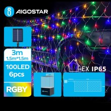 Aigostar - LED Solar Kelėdinė girlianda 100xLED/8 funkcijos 4,5x1,5m IP65 daugiaspalvis