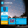 Aigostar - LED Solar Kelėdinė girlianda 100xLED/8 funkcijos 4,5x1,5m IP65 šilta balta