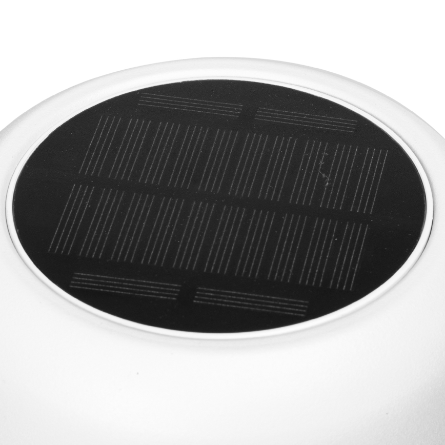 Aigostar - LED Solar šviesos reguliavimas rechargeable Stalinis šviestuvas LED/3W/5V 2200mAh balta IP54