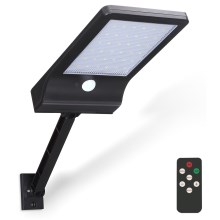 Aigostar - LED šviesos reguliavimas saulės lempa su jutikliu LED/2,3W/5,5V IP65 + nuotolinio valdymo pultas