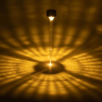 Aigostar - LED šviestuvas, įkraunamas saulės energija LED/0,006W/1,2V 32cm matinis chromas 200 mAh 2700K IP44