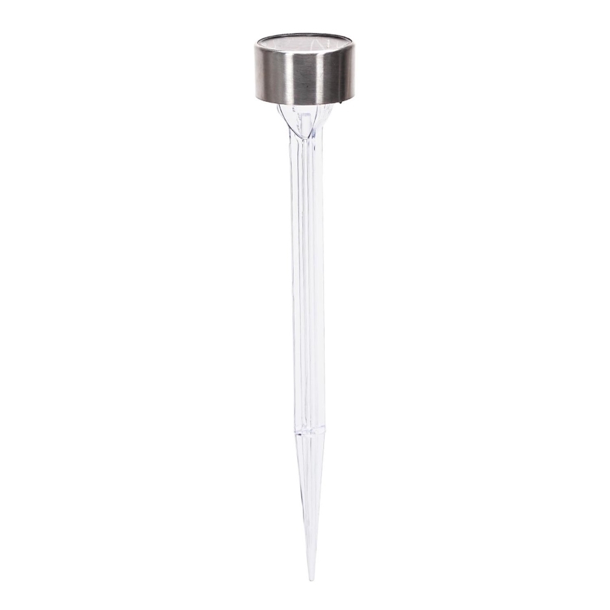 Aigostar - LED šviestuvas, įkraunamas saulės energija LED/0,006W/1,2V 32cm matinis chromas 200 mAh 2700K IP44