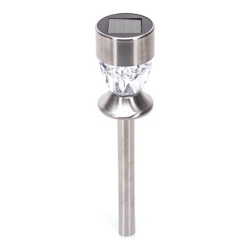 Aigostar - LED šviestuvas, įkraunamas saulės energija LED/0,006W/1,2V 35,5cm matinis chromas 100 mAh 3000K IP44